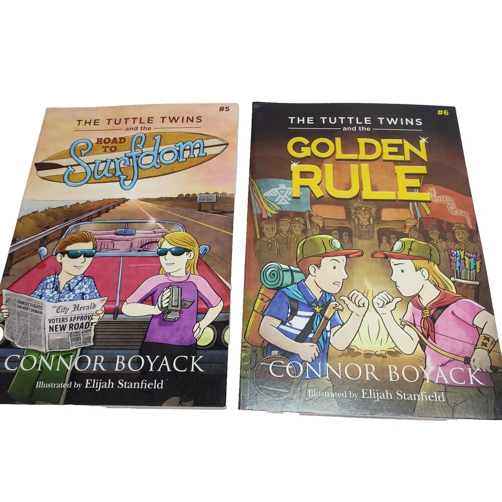 Series Set THE TUTTLE TWINS 1-12 first 12 in Connor Boyack Paperback Book lot - Picture 8 of 11